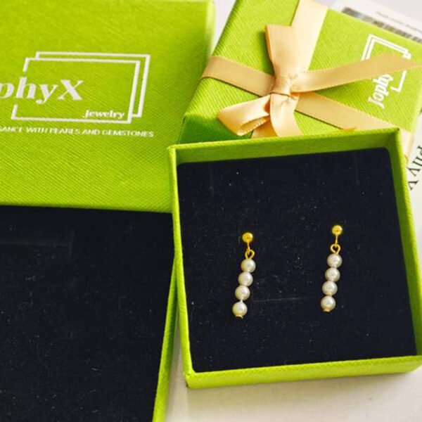 Mini Pearl Sugarcane Shape Cute Girl Earrings 2cm White Shell Beads String Temperament Ladies Earrings Daily Jewelry Accessories - Image 5
